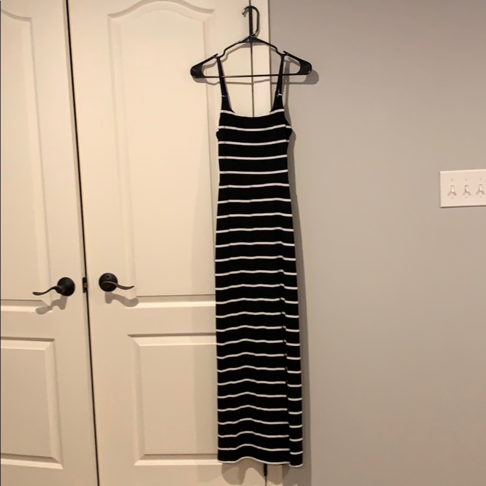 Aqua (Bloomingdale’s brand) Striped maxi dress!